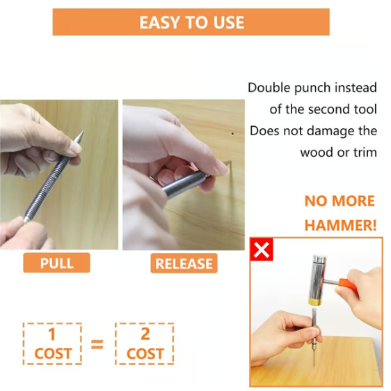 Dual Head Combo Nail Setter