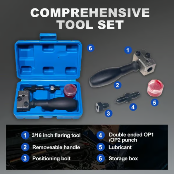 🔩universal Car Brake Line Flaring Tool Kit
