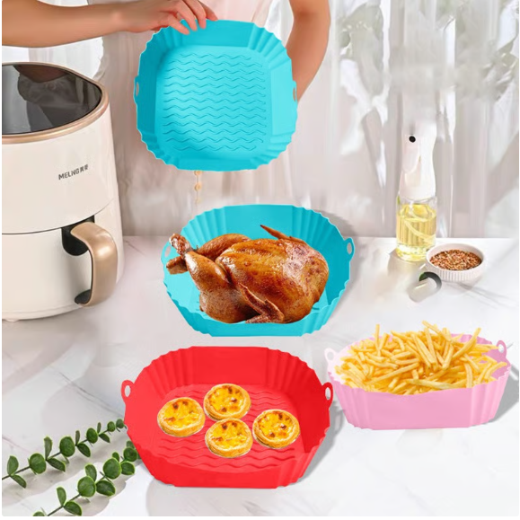 🔥2pcs Reusable Silicone Air Fryer Liner