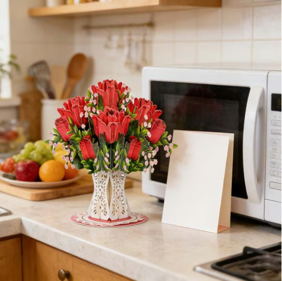 🏆55k+ Sold! 🌼💌 Forever-blooming 3d Flower Pop-up Card– Personalized Love Message & Everlasting Bloom 🎁