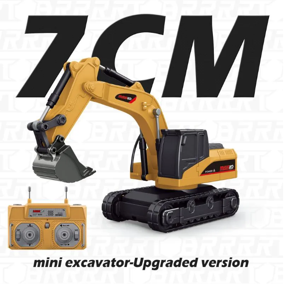 🚜 1:64 Premium Alloy Mini Rc Construction Set – Forklift, Excavator & Dump Truck