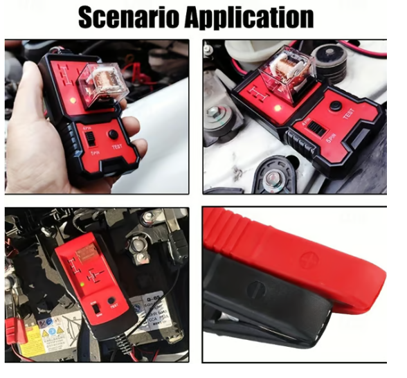 Automotive Relay Tester Tool For Summer, 12v/24v Car Relay Tester
