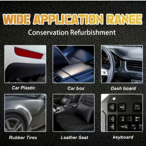 Premium Tire Coating & Trim Restorer: Bring Back The Original Deep Black Shine To Rubber And Plastic