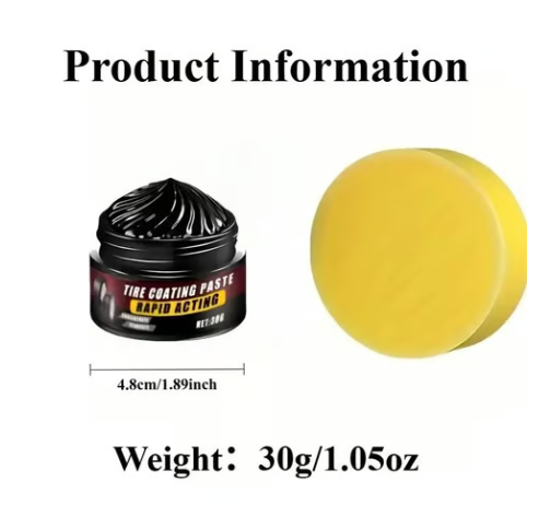 Premium Tire Coating & Trim Restorer: Bring Back The Original Deep Black Shine To Rubber And Plastic