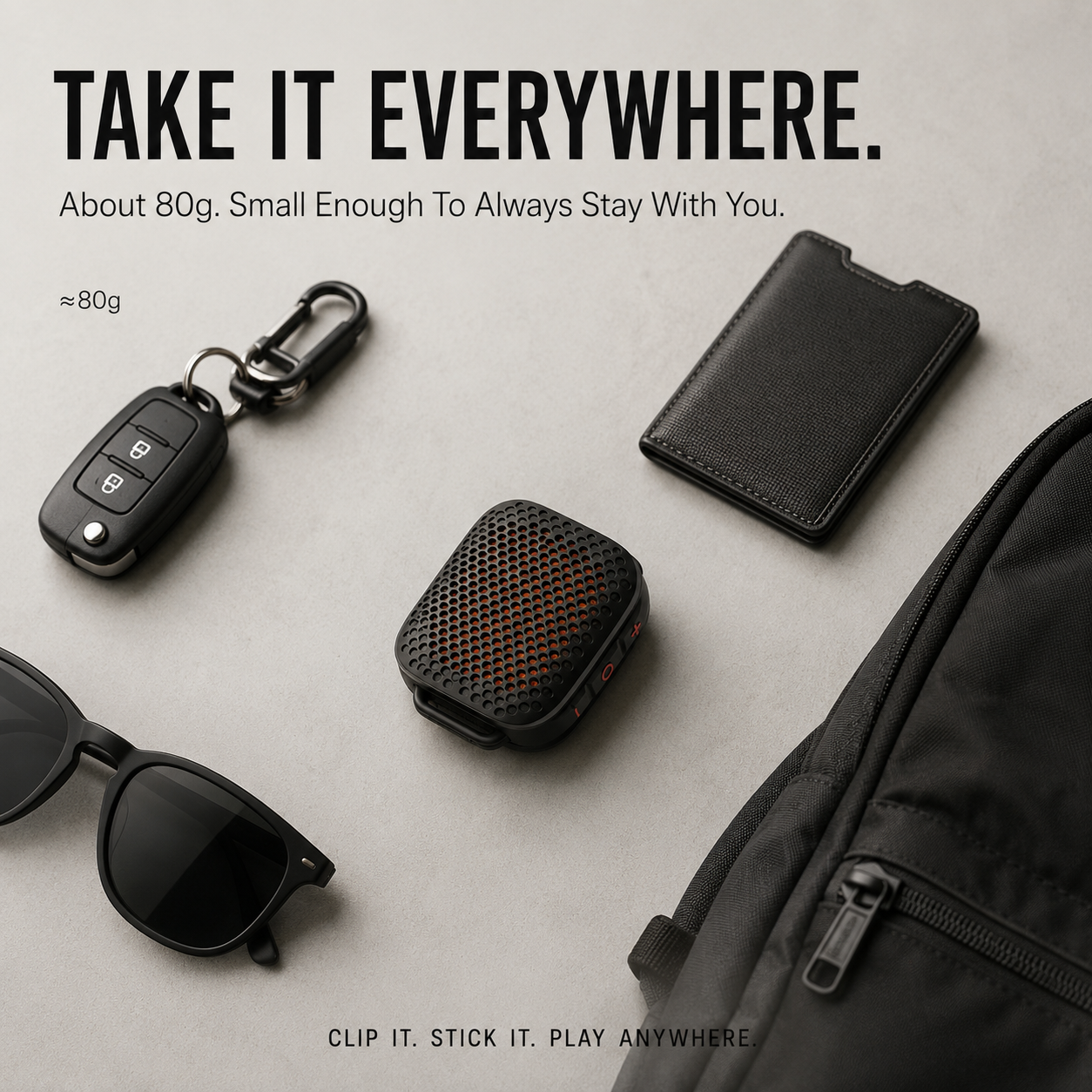 🔊🔥🔊 2026 New Magnetic Clip-On Bluetooth Speaker | IPX7 Waterproof, TWS Stereo & Ultra-Light Wearable Design