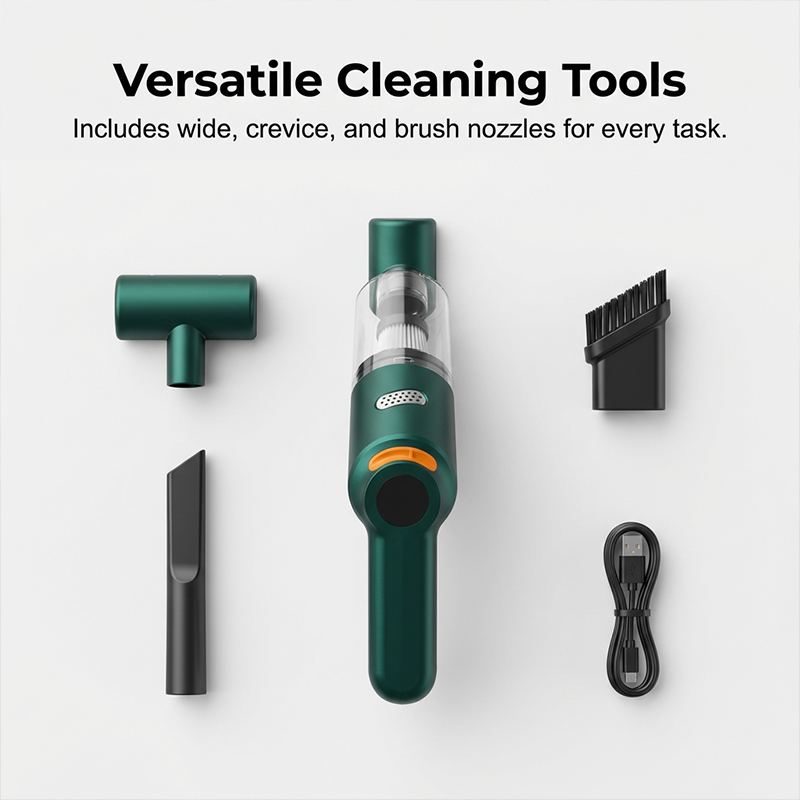 🚗💨 Cordless car vacuum – 10000Pa suction, lightweight, long battery life!