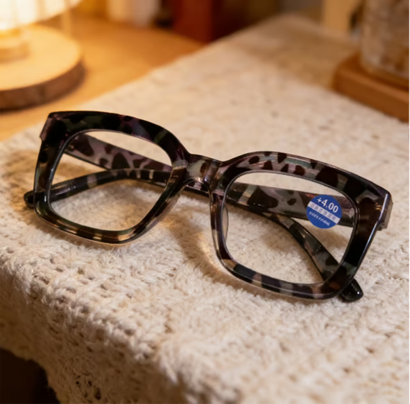 ✨👓tortoiseshell Reading Glasses – Blue Light Blocking Oversized Square Readers