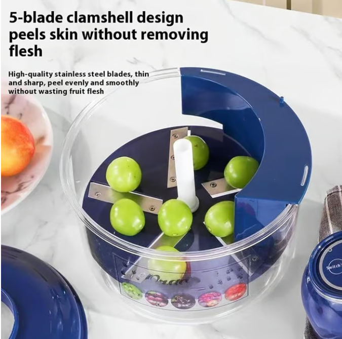 Free Shipping! Automatic Grape & Tomato Peeler – Electric Skin Remover for Small Fruits, Effortless Peeling for Home Kitchen