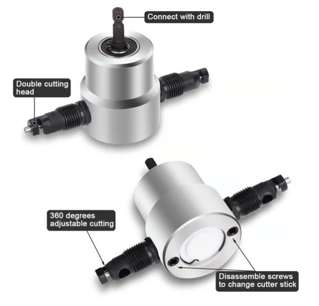 🔥hot Sale - Double-head Metal Sheet Cutter