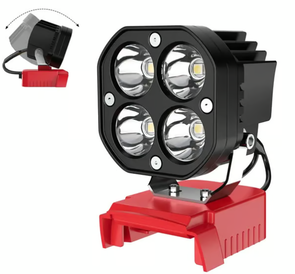 Led Work Light Compatible With Milwaukee 18v Battery/dewalt 18v&20v Battery