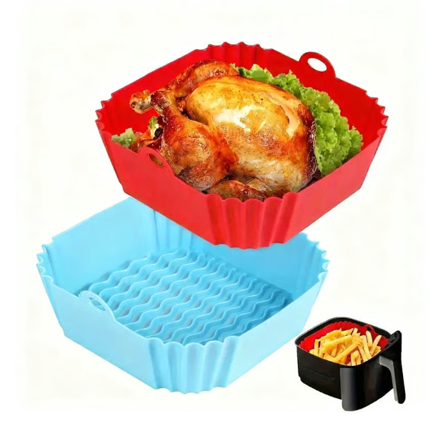 🔥2pcs Reusable Silicone Air Fryer Liner