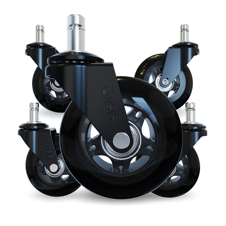 🎉 New Year Sale – 50% Off! The Office Original Rollerblade Chair Wheels, Easy Installation, Universal Fit, Set of 5 🎉