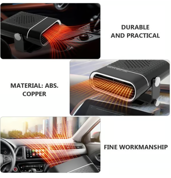 💥last Day 49% Off-🔥car Heater Portable Electric Heating Fan Defogger Defroster Demister 12v