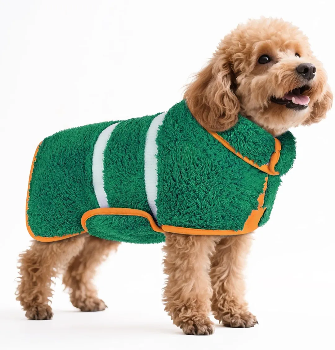 Bienbee Dog Bathrobe, Quick Drying Super Absorbent Dog Robes For After Bath, Warm Keeping Dogs Towel, Dogs Bath Supplies, Dark Blue L