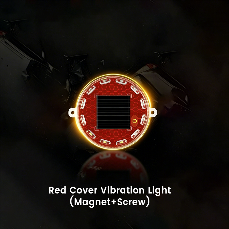 Solar-Powered LED Car Warning Light