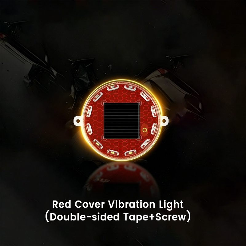 Solar-Powered LED Car Warning Light
