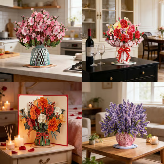 🏆55k+ Sold! 🌼💌 Forever-blooming 3d Flower Pop-up Card– Personalized Love Message & Everlasting Bloom 🎁