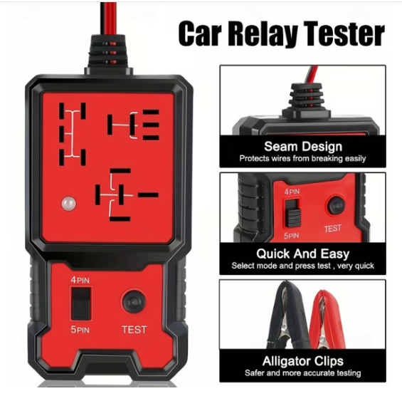 Automotive Relay Tester Tool For Summer, 12v/24v Car Relay Tester