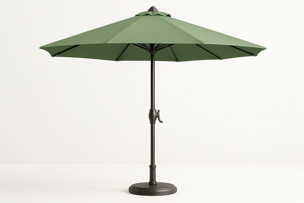 Green Outdoor Patio Umbrella Aluminium Frame 3m-Larinesto