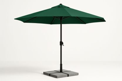 Outdoor Umbrella Green Polyester Canopy Aluminium Frame 3m-Larinesto