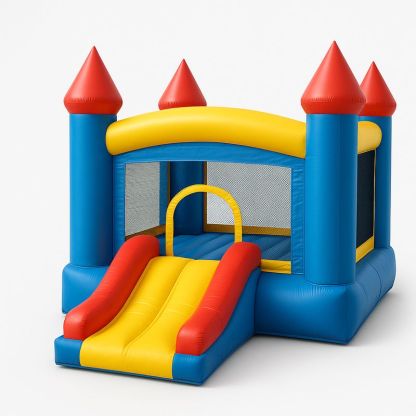 Aufblasbare Hüpfburg PVC Rot/Blau/Gelb