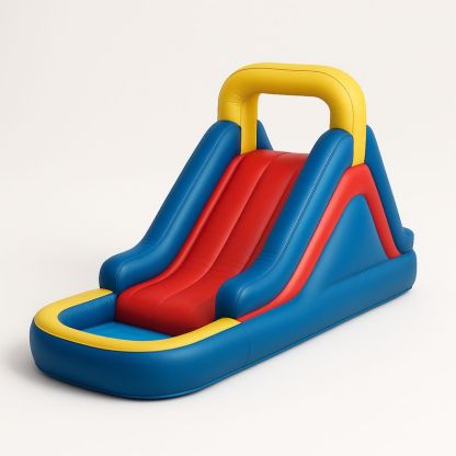 Aufblasbare Kinderrutsche PVC Blau/Rot/Gelb 300x200x150cm EN71