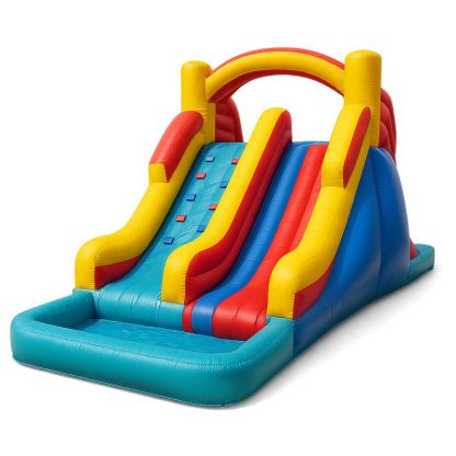 Aufblasbare PVC-Wasserrutsche Mehrfarbig 500x250x200cm