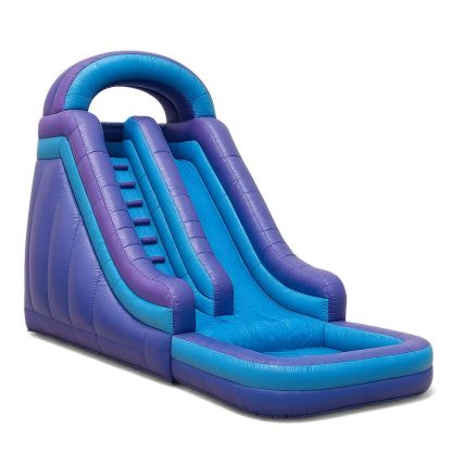 Aufblasbare Rutsche aus PVC Blau/Purpur 400x150x200 cm