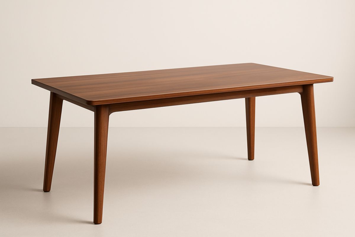 Tavolo rettangolare in noce 180x90x75 cm