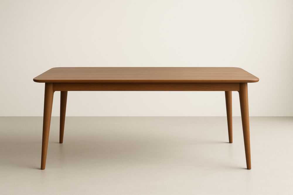 Tavolo Rettangolare in Legno Massello Marrone 180x90x75 cm