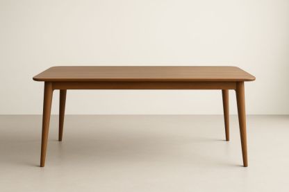 Tavolo Rettangolare in Legno Massello Marrone 180x90x75 cm