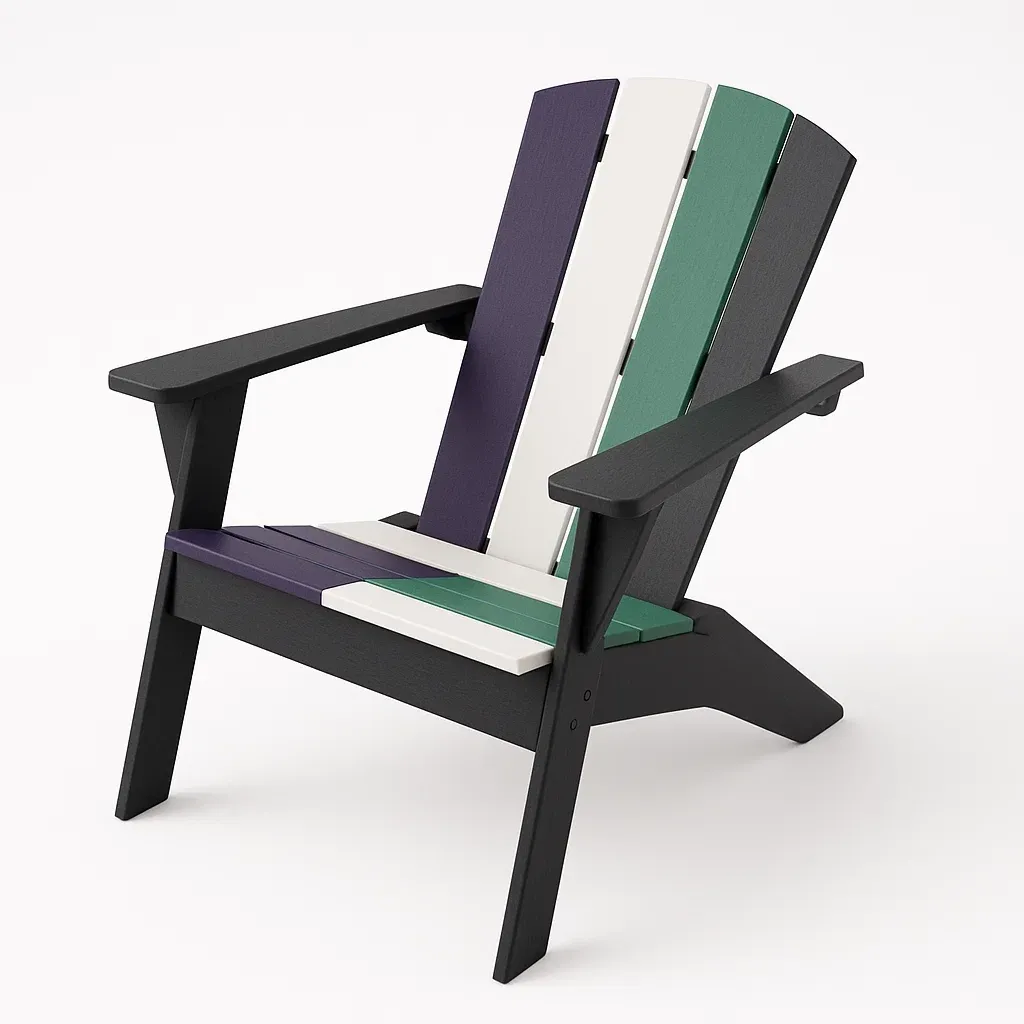 Chaise Adirondack en HDPE multicolore-Sofinixx