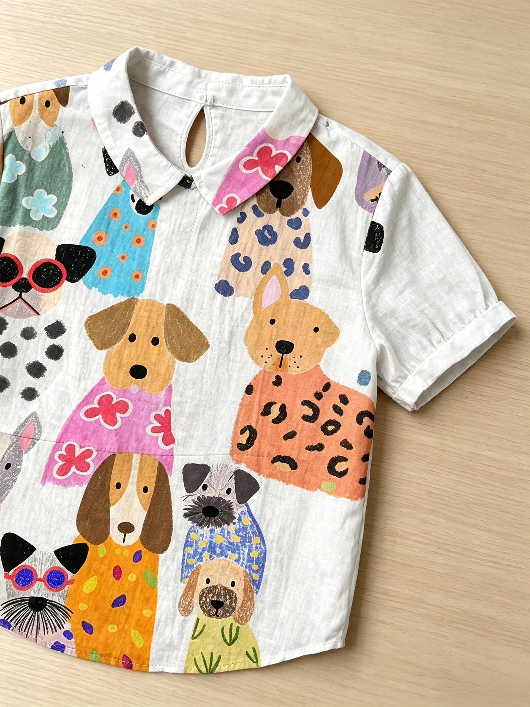 Tilly | Dog Print Shirt
