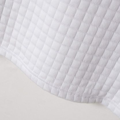 Men's Waffle Polo Shirts Textured Sports & Outdoor Casual Quarter Zip Long Sleeve Fashion Comfortable Zip Up Pocket Spring