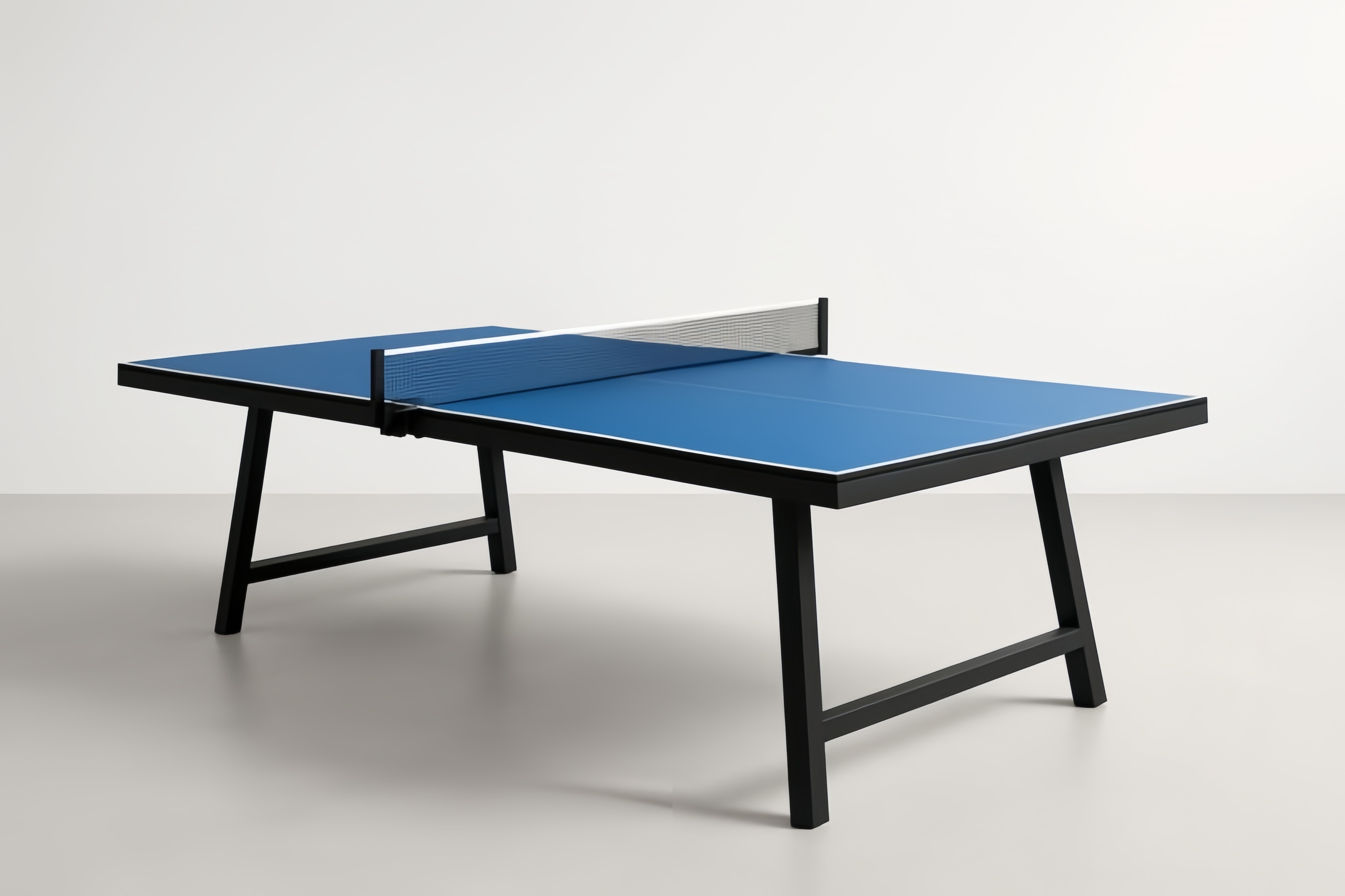 Tavolo da Ping Pong in MDF e Metallo Blu 274x152.5x76 cm