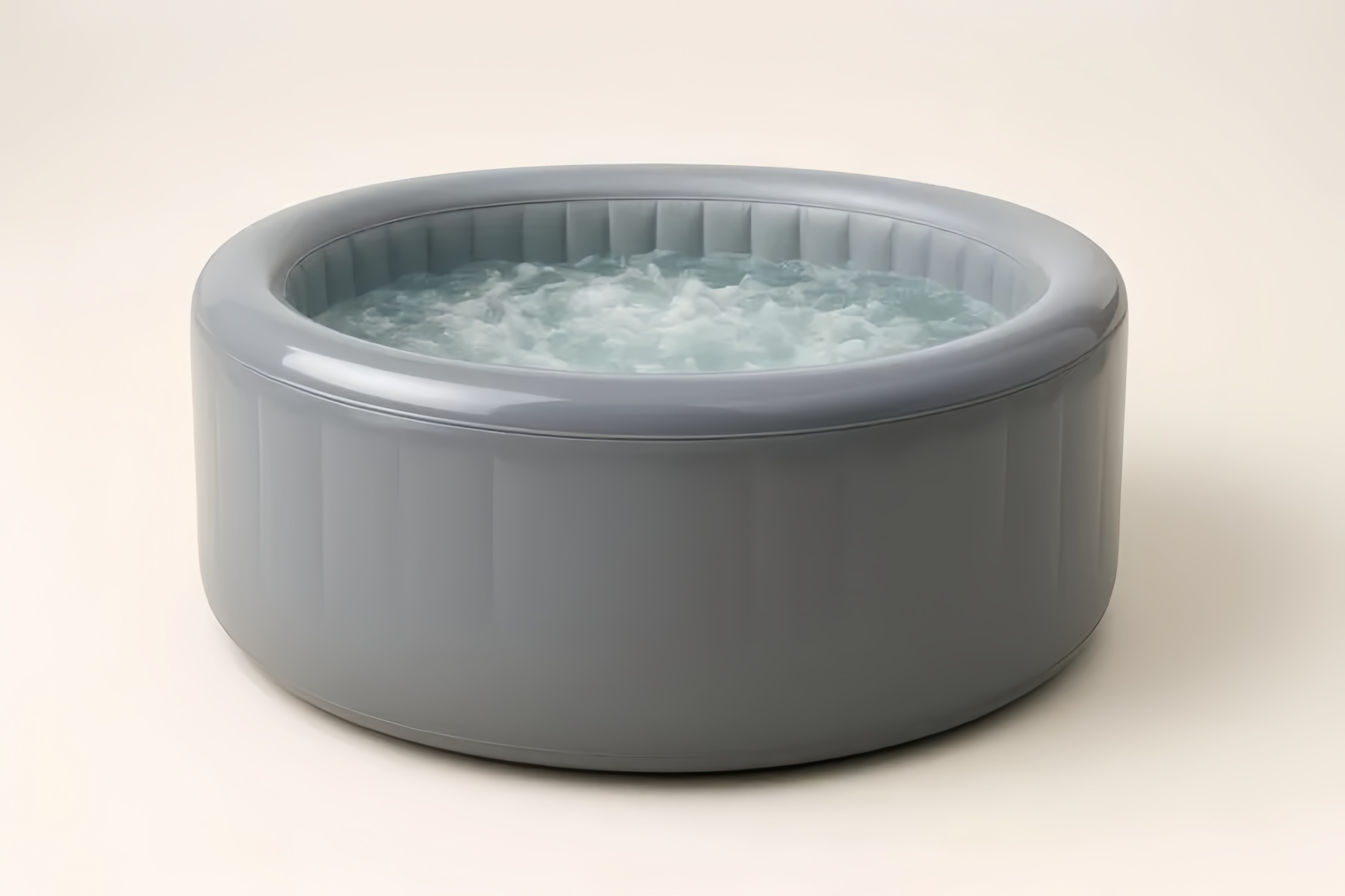 Vasca idromassaggio gonfiabile in PVC rotonda Ø200cm Grigio