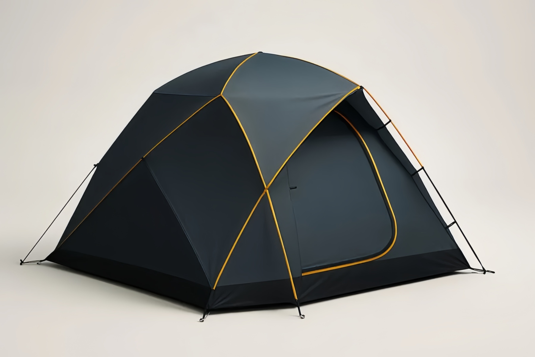Tenda da Campeggio Igloo Poliestere Grigio 210x210x135 cm
