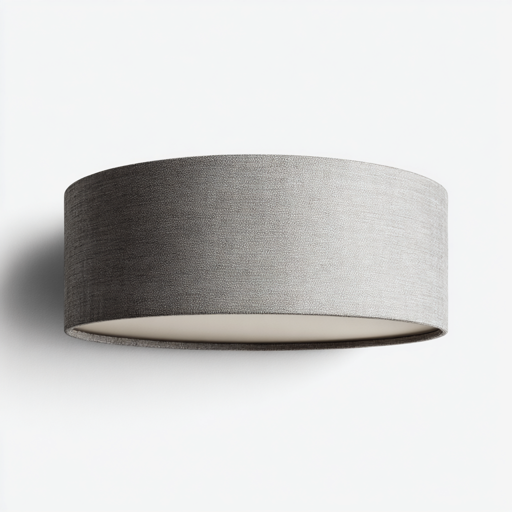 Lampada da soffitto - metallo - tessuto - 36x36x14 cm - grigio - bianco - adatto per interni - design moderno-Framearo