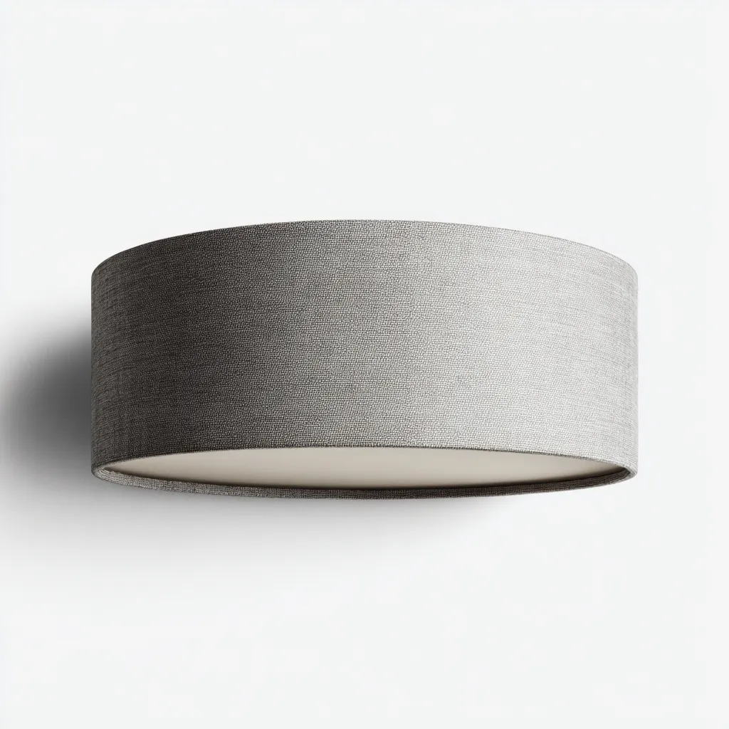 Lampada da soffitto - metallo - tessuto - 36x36x14 cm - grigio - bianco - adatto per interni - design moderno-Framearo