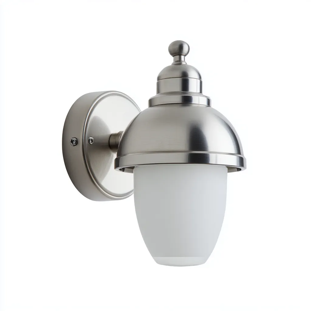 Applique - metallo - vetro - 22x15x28 cm - argento - bianco - per interni - design moderno-Framearo