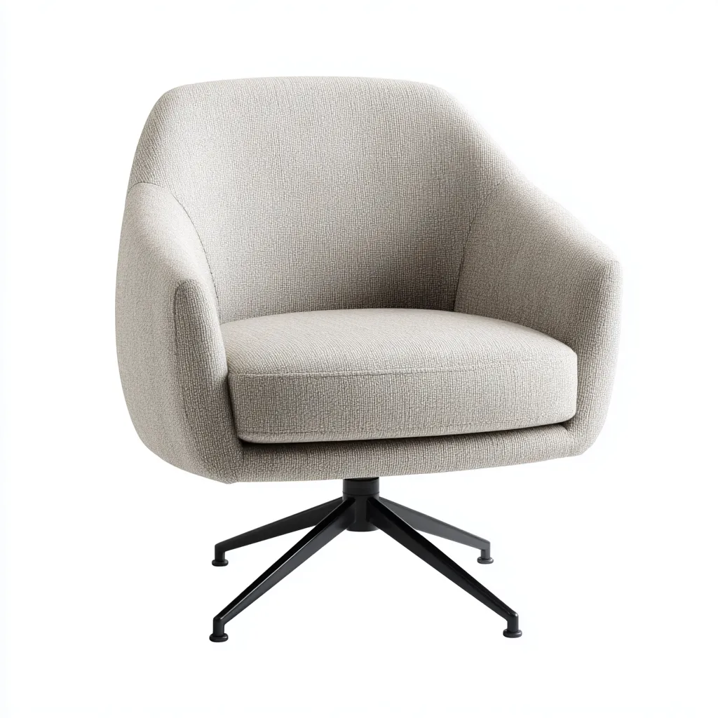 Sedia da ufficio in tessuto 78x76x86 cm - grigio - adatta all'ufficio - design moderno-Framearo