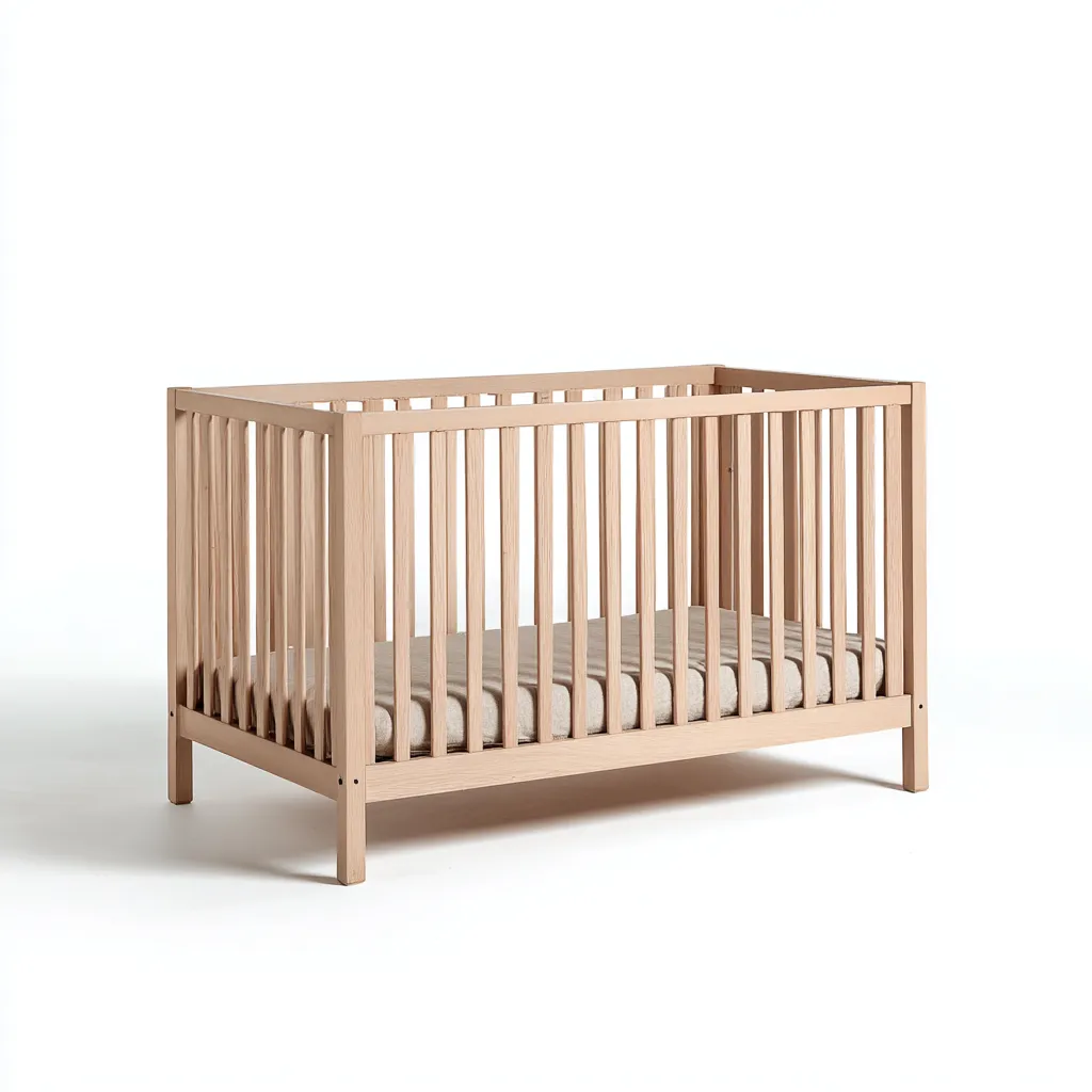 Culla - legno - 128x68x92 cm - legno chiaro - per camera da letto - design moderno-Framearo