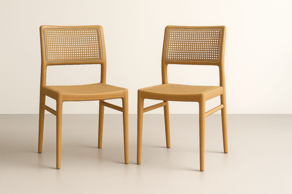 Set di 2 Sedie da Pranzo in Acciaio Verniciato-Levorinta