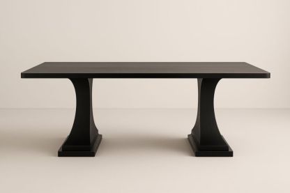 Tavolo Rettangolare in Rovere Nero 200x100x75 cm-Levorinta