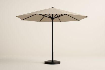 Ombrellone da giardino in poliestere con base in alluminio Beige 300 cm-Levorinta