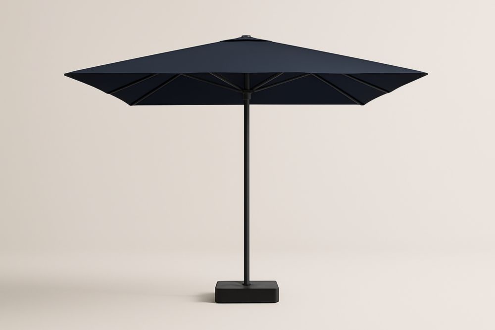 Ombrellone da Giardino in Alluminio e Tessuto Poliestere Blu-Levorinta