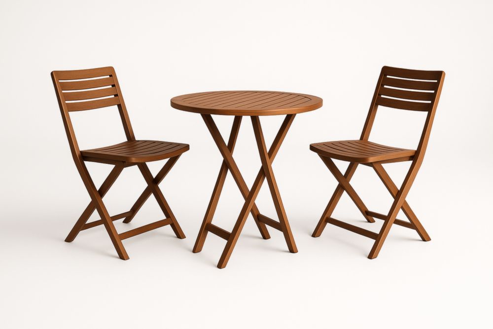 Tavolino da caffè per esterni in legno massello marrone-Levorinta