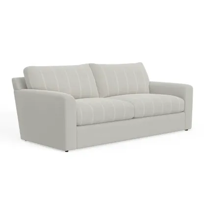 Canapé 3 places tissu gris-Mobistica