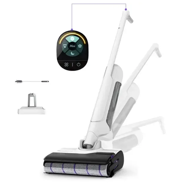 ROWENTA X-Clean 10 Aspirateur laveur sans fil, Longue autonomie, Nettoyage et séchage automatique