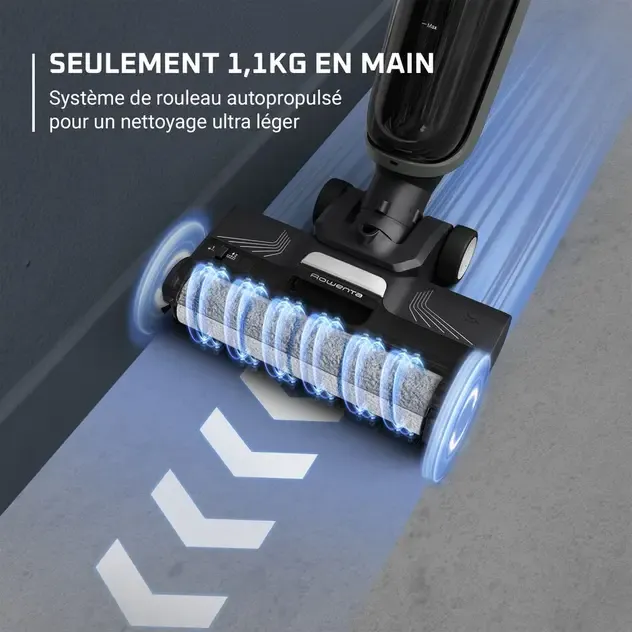 ROWENTA X-Clean 4 Aspirateur laveur sans fil, Aspiration et lavage simultanés